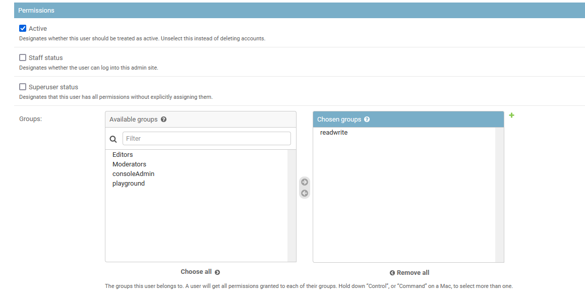 Acorn SSO: Assign groups to user (version 0.1)