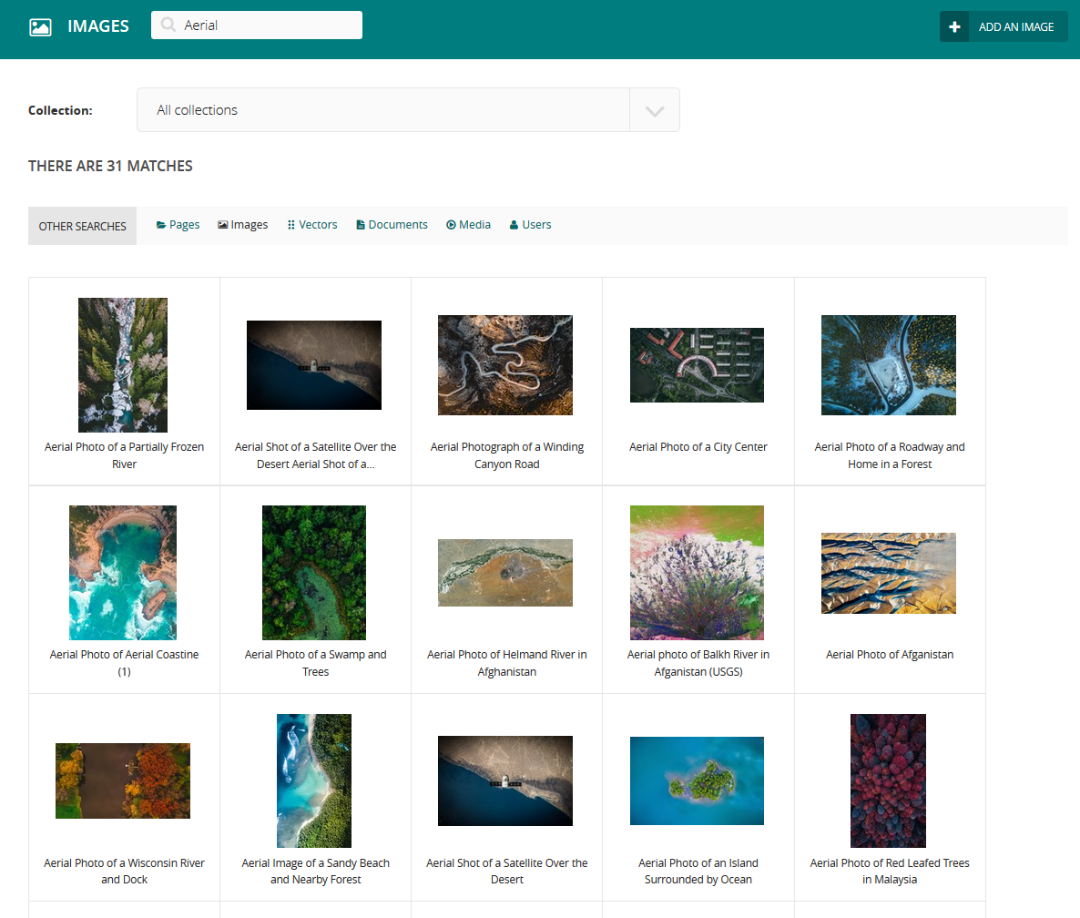Figure: Acorn Image Search (version 0.1)