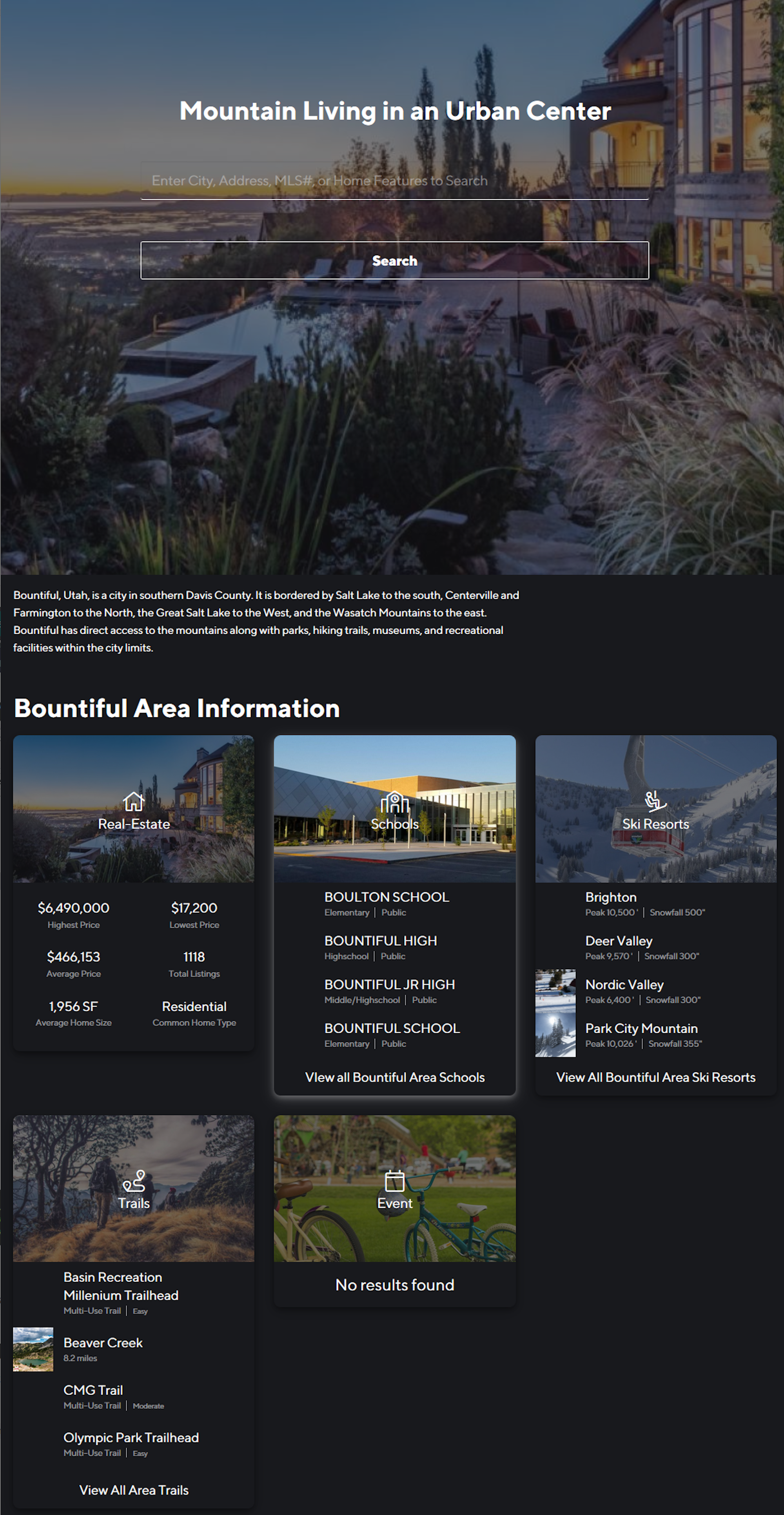 Compass Screenshot: Mountain Living in the City (Bountiful)