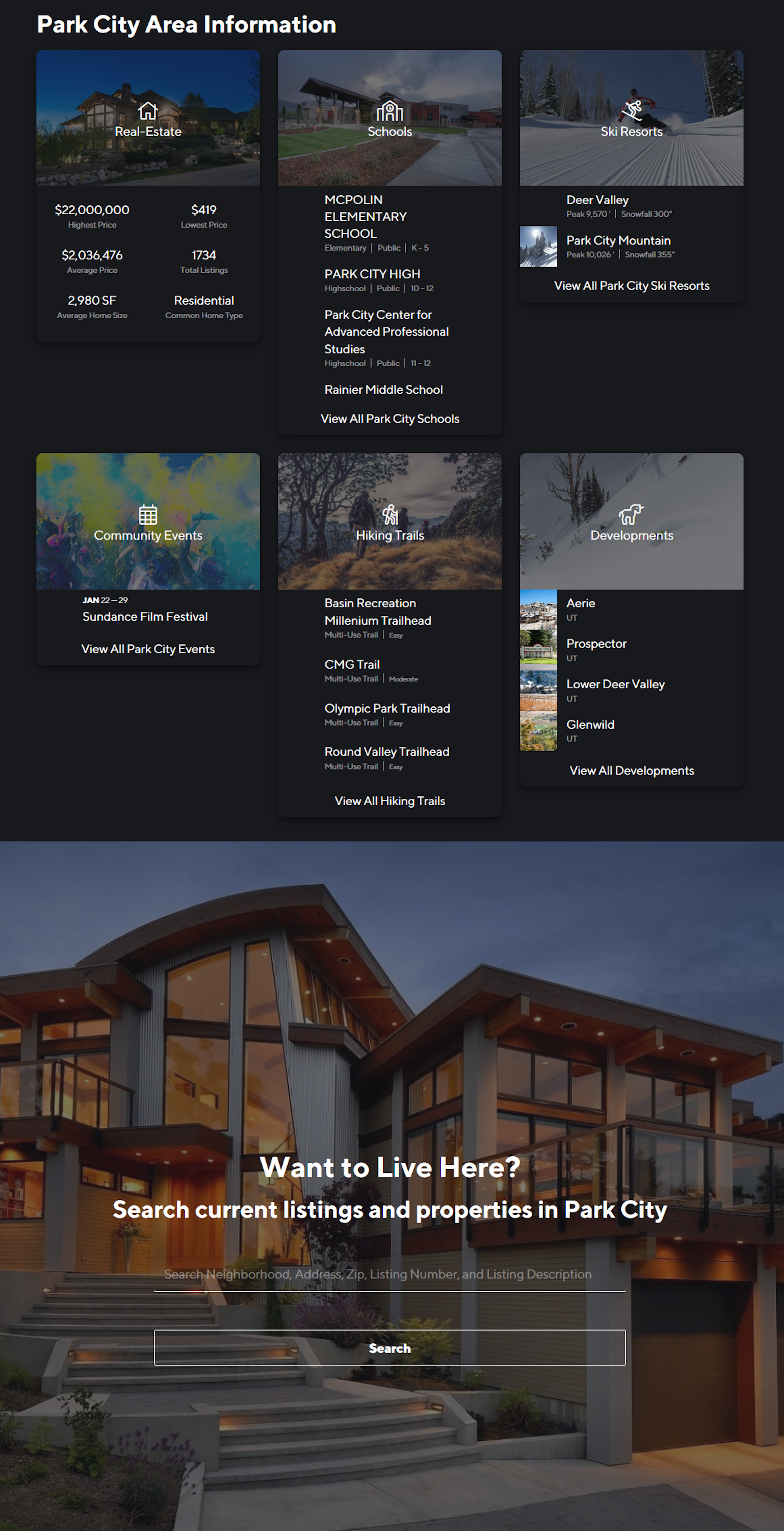 Compass: Park City Community Page