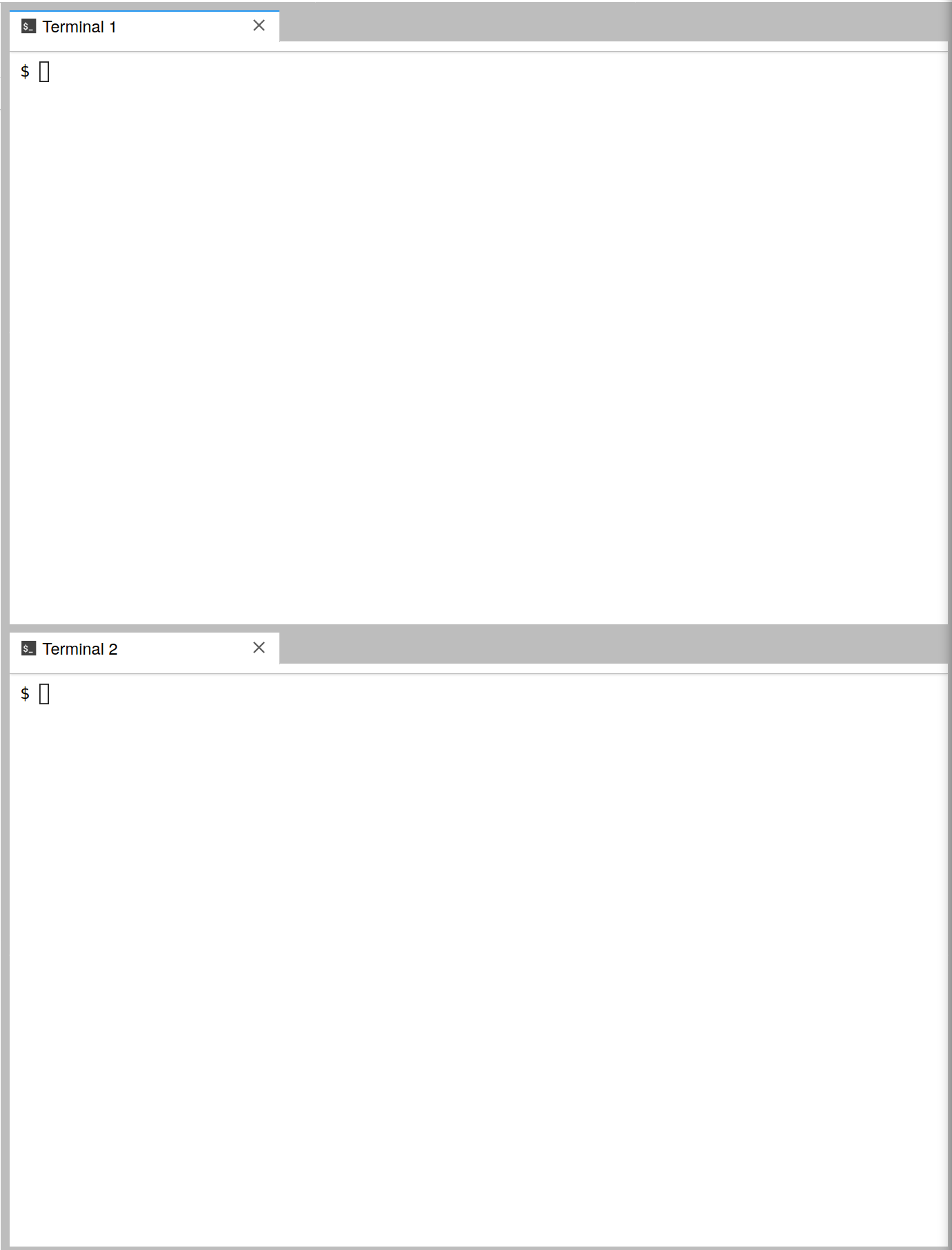 Hello Kafka Screenshot: Stack Terminals On Top of One Another