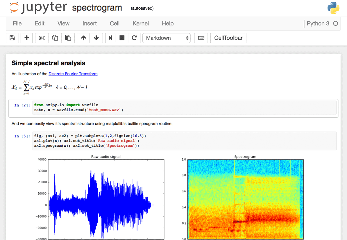 Jupyter Notebook: Code Interface