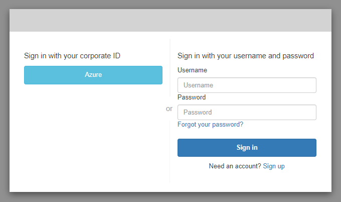 Sonador 0.2 Auth/Cognito: Test Step 2. Provide test credentials.