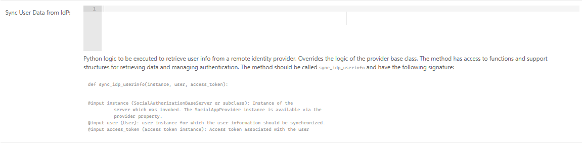 Sonador 0.4 Auth: Enable Remote Token Validation Step 1.1, User Data from IdP