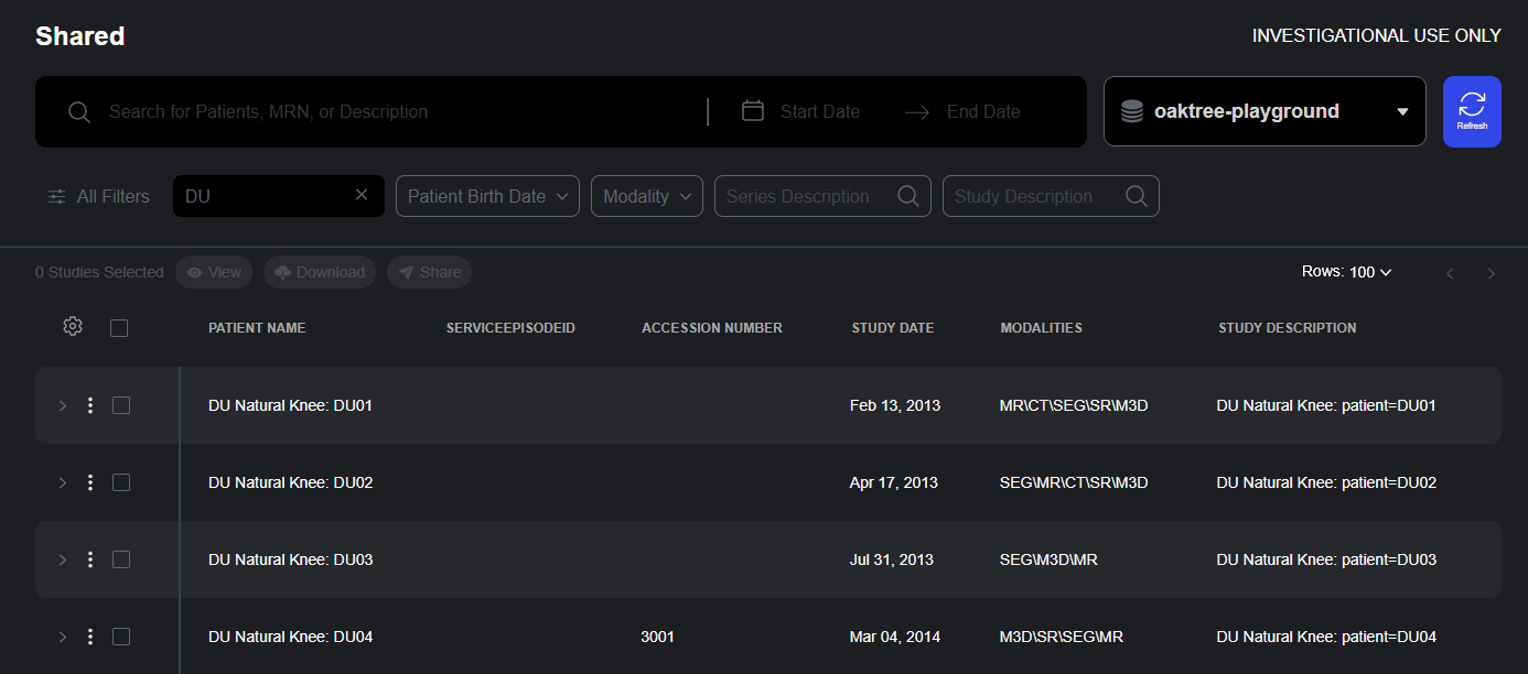 Sonador 0.4 Collaboration: Shared Studies
