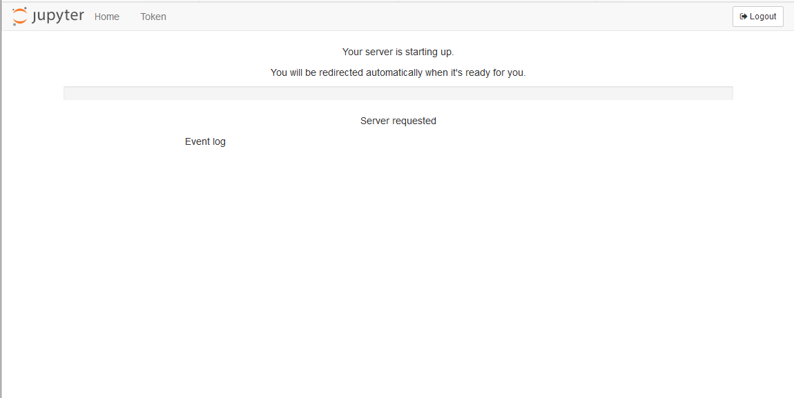 Figure: Webage Jupyter Creating Server
