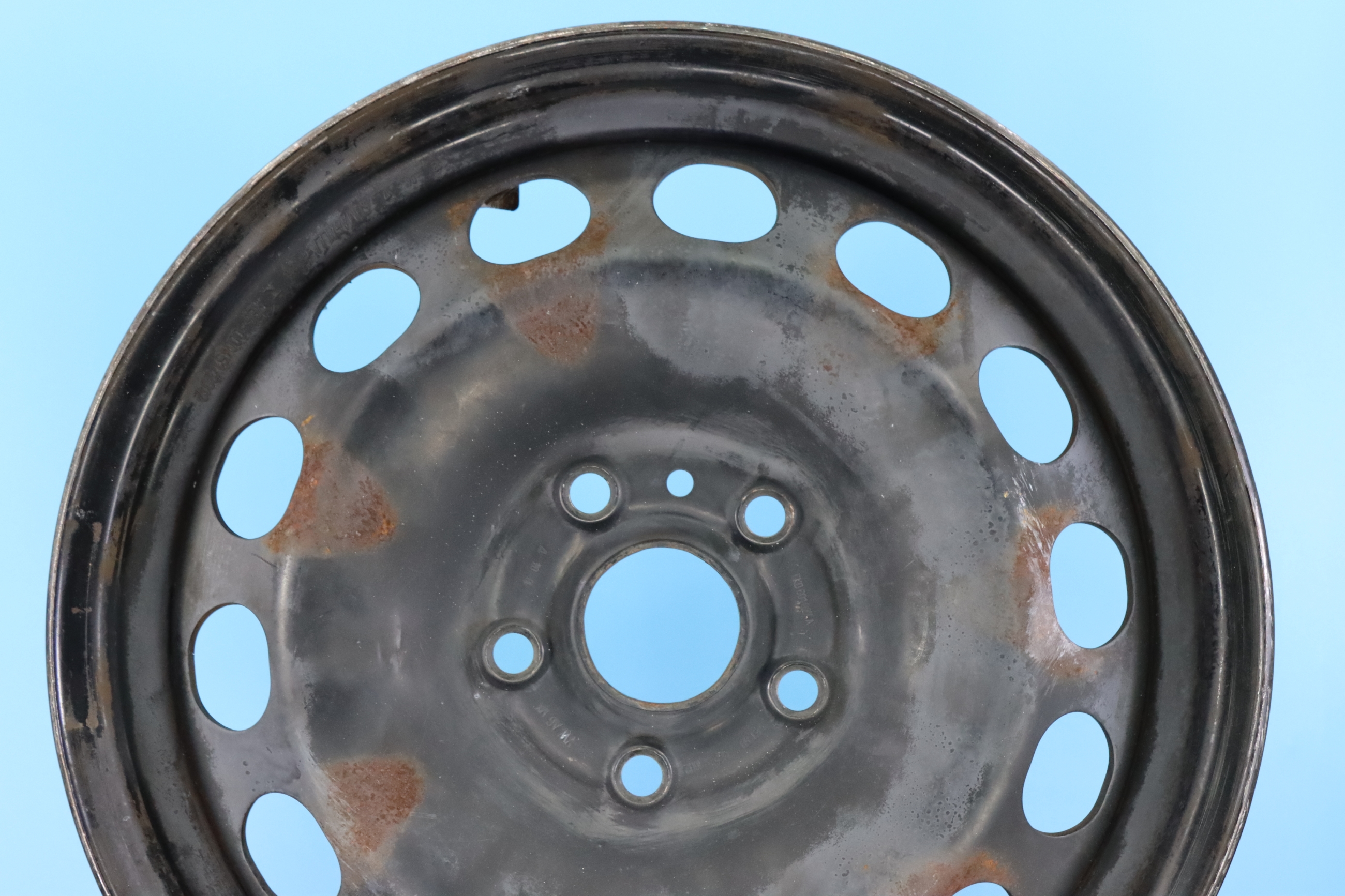 Volkswagen Golf Jetta Rabbit 2007 08 2009 16" OEM Steel Rim Wheel 69809 1K0601027A03C 95340683 - Image 2