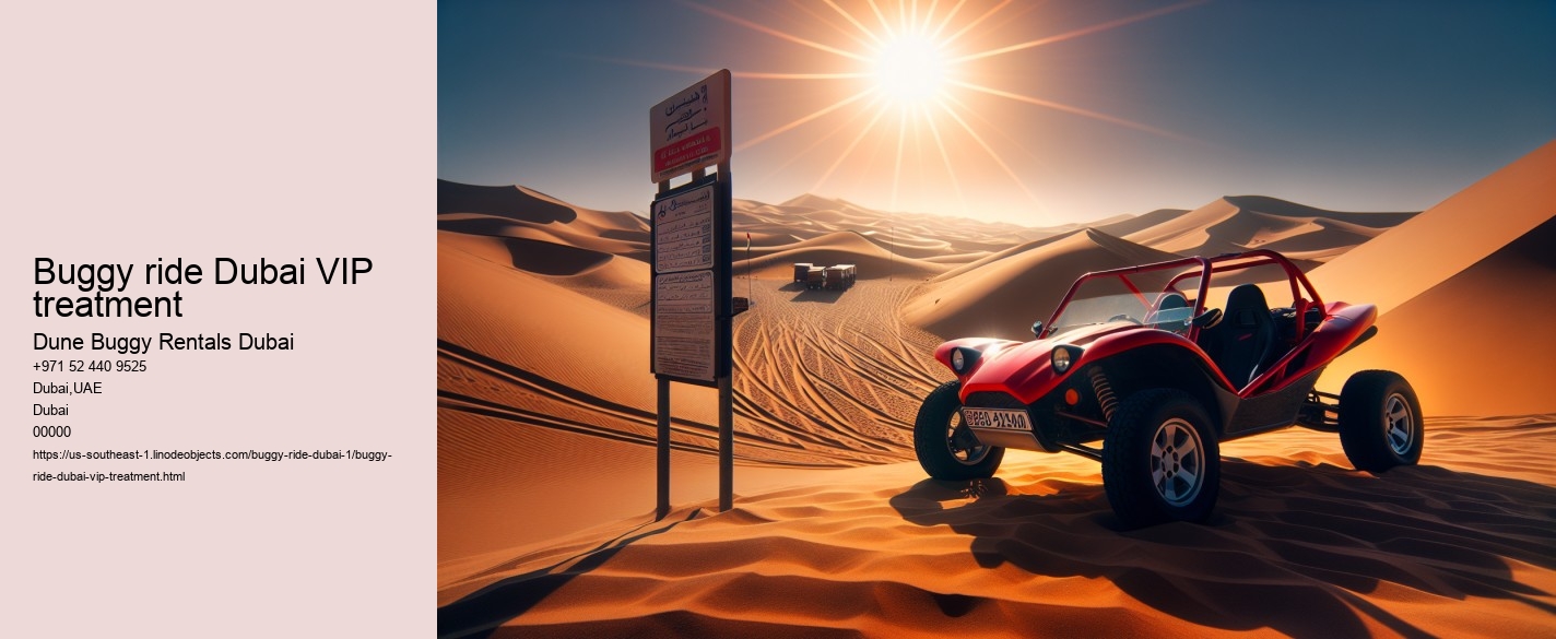 buggy ride Dubai VIP treatment