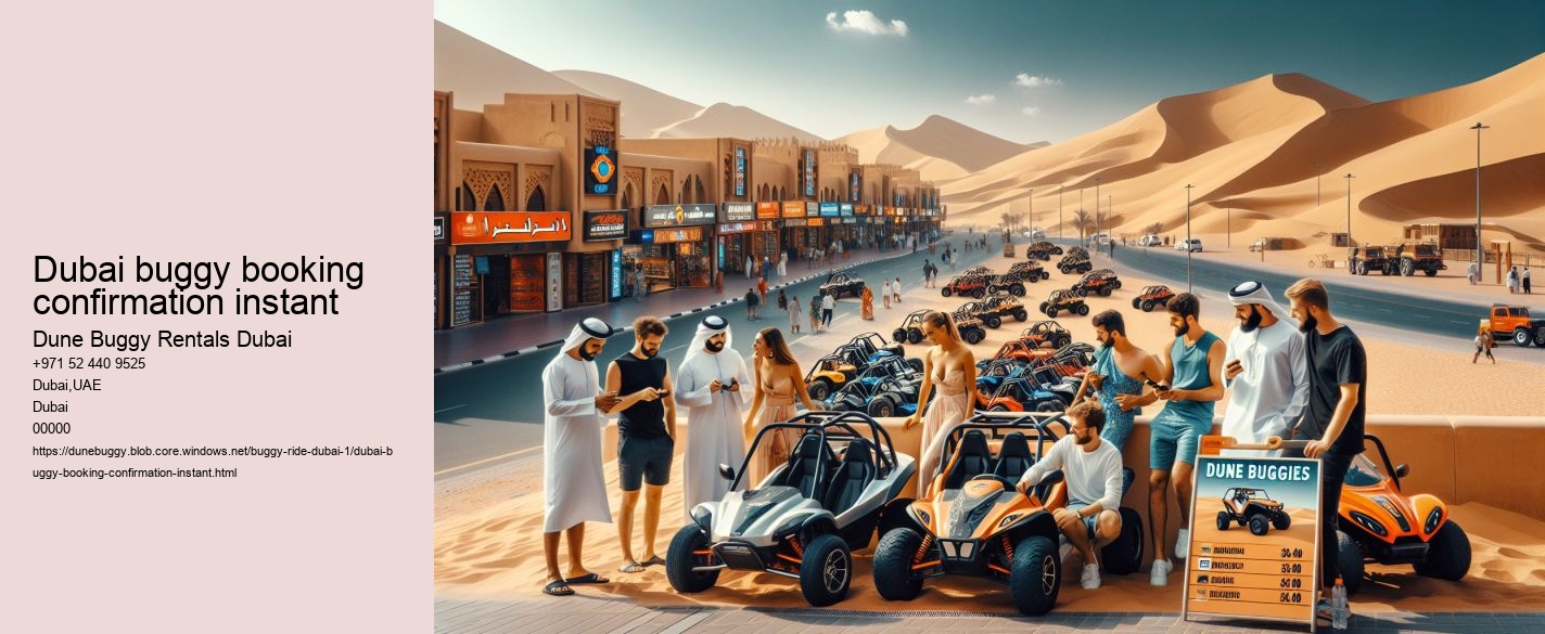 Dubai buggy booking confirmation instant