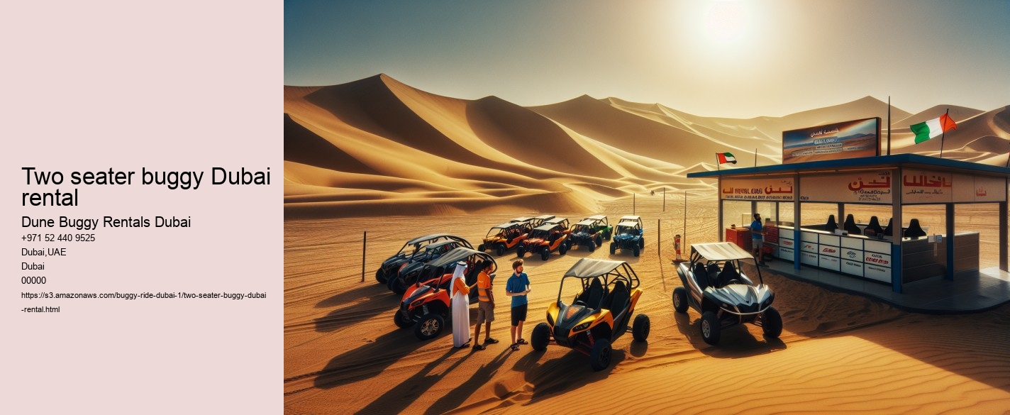 two seater buggy Dubai rental
