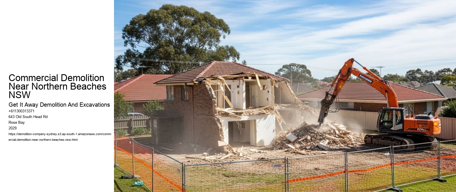 Commercial Demolition Near Northern Beaches NSW