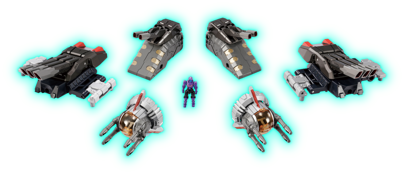 DA-98 Grand Dion Reinforcement Unit A: 2nd Main Turret & Secondary Turret Set | Robot Base