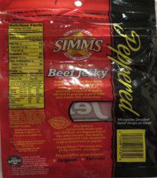 Simms - Peppered Beef Jerky Simms - Peppered Beef Jerky