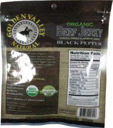 Golden Valley Natural - Black Pepper Organic Beef Jerky