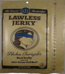 Lawless Jerky - Aloha Teriyaki 100% Grass Fed Beef Jerky
