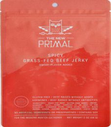 The New Primal - Spicy 100% Grass Fed Beef Jerky The New Primal - Spicy 100% Grass Fed Beef Jerky
