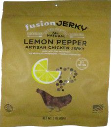 Fusion Jerky - Lemon Pepper Turkey Jerky Fusion Jerky - Lemon Pepper Turkey Jerky