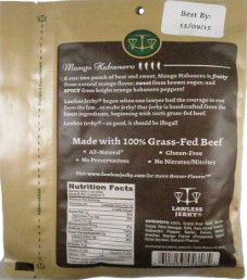 Lawless Jerky - Mango Habanero 100% Grass Fed Beef Jerky