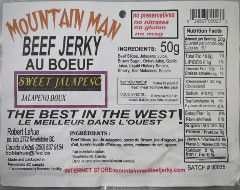 Mountain Man - Sweet Jalapeno Beef Jerky