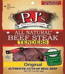 PJ's All Natural Beef Steak - Original  Beef Steak Tenders