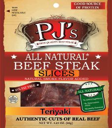 PJ's All Natural Beef Steak - Teriyaki Beef Steak Slices PJ's All Natural Beef Steak - Teriyaki Beef Steak Slices