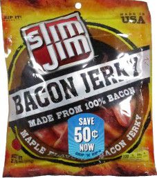 Slim Jim - Maple Flavored Bacon Jerky Slim Jim - Maple Flavored Bacon Jerky