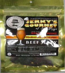 Jerky's Gourmet of San Diego - Ballast Point Habanero Sculpin Beef Jerky Jerky's Gourmet of San Diego - Ballast Point Habanero Sculpin Beef Jerky