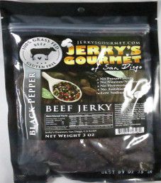 Jerky's Gourmet of San Diego - Black Pepper 100% grass-fed Beef Jerky Jerky's Gourmet of San Diego - Black Pepper 100% grass-fed Beef Jerky