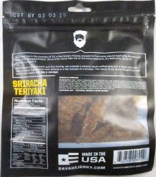 Savage Jerky Co. - Sriracha Teriyaki Beef Jerky