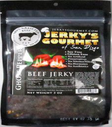 Jerky's Gourmet of San Diego - Ghost Pepper 100% grass-fed Beef Jerky
