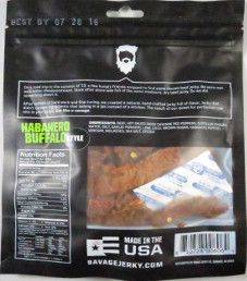 Savage Jerky Co. - Habanero Buffalo Style Beef Jerky