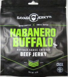Savage Jerky Co. - Habanero Buffalo Style Beef Jerky Savage Jerky Co. - Habanero Buffalo Style Beef Jerky