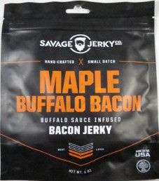 Savage Jerky Co. - Maple Buffalo Bacon Jerky Savage Jerky Co. - Maple Buffalo Bacon Jerky