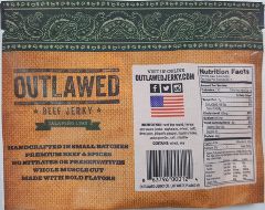 Outlawed Jerky - Jalapeno Lime Beef Jerky