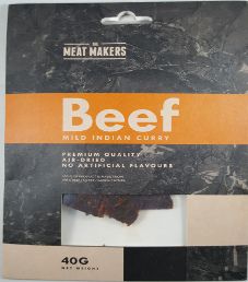 The Meat Makers - Mild Indian Curry Beef Jerky The Meat Makers - Mild Indian Curry Beef Jerky