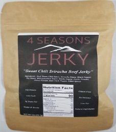 4 Seasons Jerky - Sweet Chili Sriracha Beef Jerky 4 Seasons Jerky - Sweet Chili Sriracha Beef Jerky