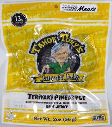 Tahoe Tony’s Jammin’ Jerky – Teriyaki Pineapple 100% Grass-fed Beef Jerky