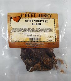 Get Hooked Beef Jerky - Spicy Teriyaki Green Beef Jerky