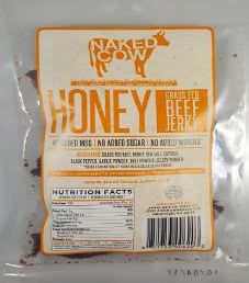 Naked Cow Beef Jerky - Honey 100% Grass-fed Beef Jerky