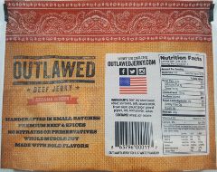 Outlawed Jerky - Sesame Ginger Beef Jerky