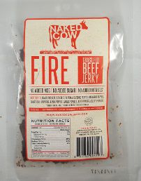 Naked Cow Beef Jerky - Fire 100% Grass-fed Beef Jerky