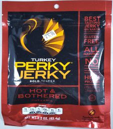 Perky Jerky - Hot & Bothered Turkey Jerky Perky Jerky - Hot & Bothered Turkey Jerky