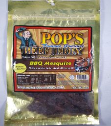 Pop's Famous Gourmet Beef Jerky - BBQ Mesquite Beef Jerky