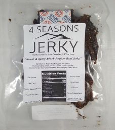 4 Seasons Jerky - Sweet & Spicy Black Pepper Beef Jerky