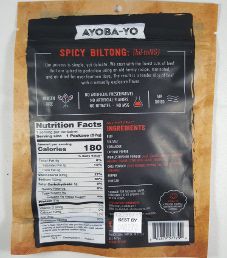 Ayoba-Yo - Spicy 100% Grass-Fed Beef Biltong
