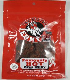 Two Brothers Jerky - Famously Hot 100% Grass-Fed Beef Jerky Two Brothers Jerky - Famously Hot 100% Grass-Fed Beef Jerky