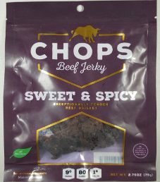 Chops Beef Jerky - Sweet & Spicy Beef Jerky