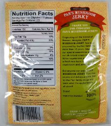 Pan's Mushroom Jerky - Original Mushroom Jerky