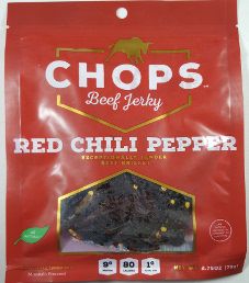 Chops Beef Jerky - Red Chili Pepper Beef Jerky Chops Beef Jerky - Red Chili Pepper Beef Jerky