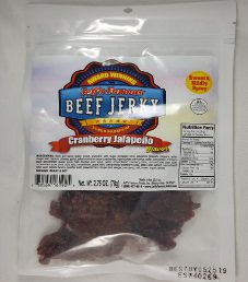 Jeff's Famous Jerky - Cranberry Jalapeno Beef Jerky